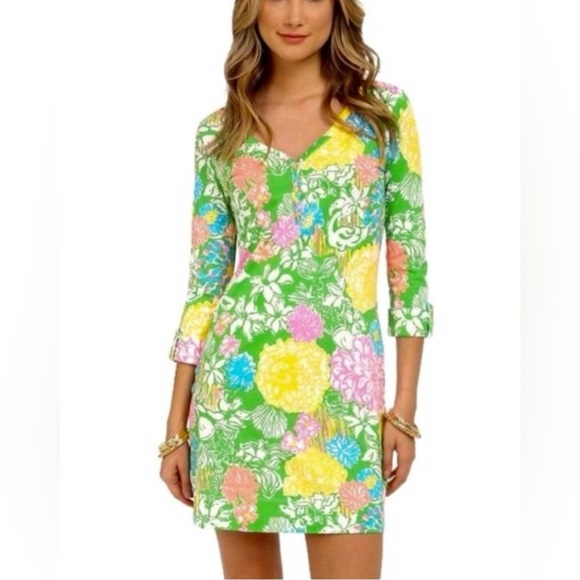 Lily Pulitzer Hibiscus Stroll Palmetto Dress - Picture 1 of 8